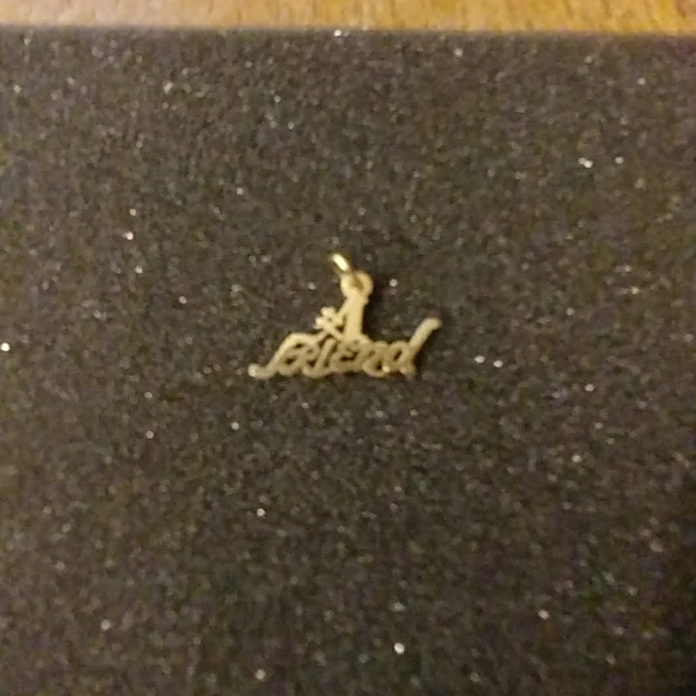 14k Gold #1 Friend charm